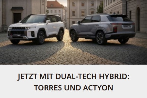 Bild zum Artikel JETZT MIT DUAL-TECH HYBRID: TORRES UND ACTYON